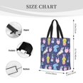 thumbnail image 3 of Fotbe Cartoon Rabbit Bolsa Tote con Estampado para Mujer, Bolsos con Cremallera, Bolsa de Hombro Casual de Gran Capacidad con Bolsillos Internos, 3 of 7