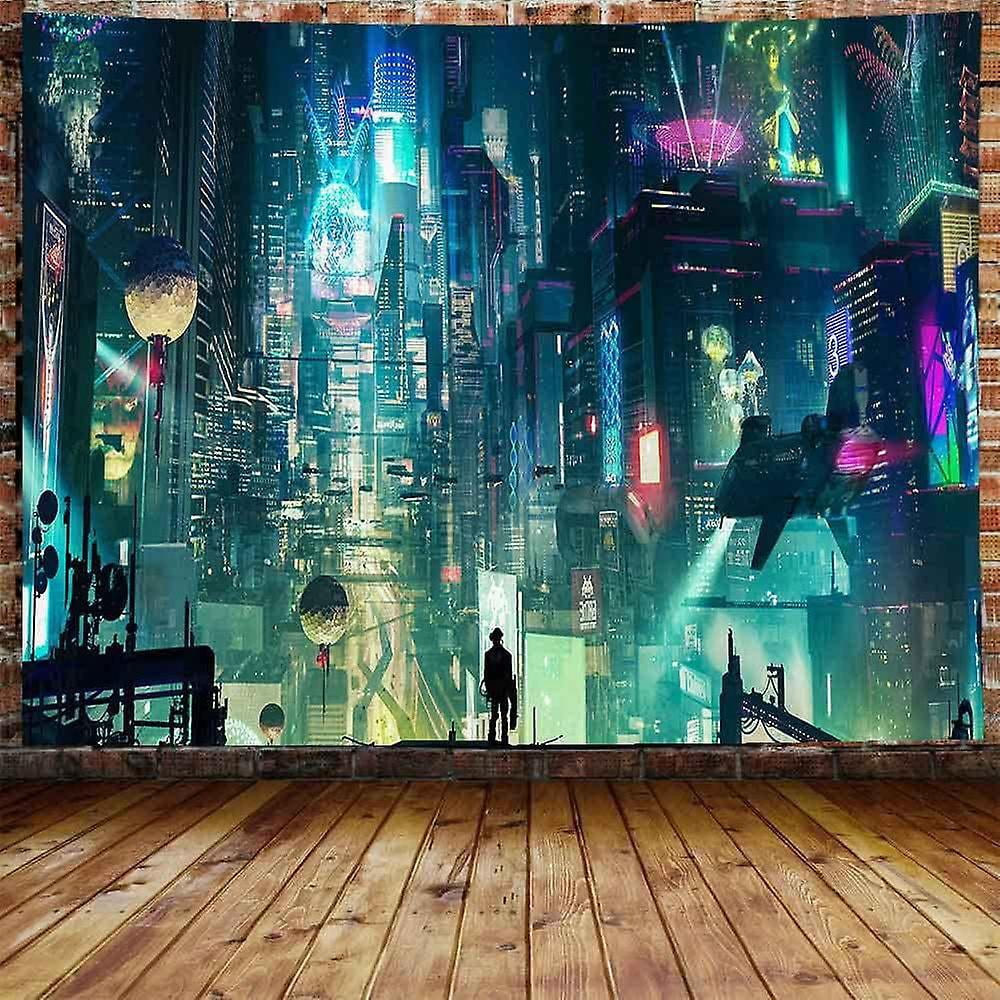 Neon city tapestry hotsell