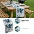 thumbnail image 5 of Coastal Octopus Table Runner - 36 Inch Long, Kitchen Dining Table Runner Dresser Scarves, Nautical Starfish Shell Jellyfish Anchor Farmhouse Decor for Coffee Tables Wedding Party Banquet, 5 of 8