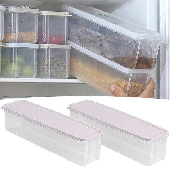 Airtight Food Storage Container for Pasta Grains and Dry with Secure Lid 2PCS
