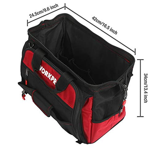 Workpro 16” Close-top Wide-mouth Tool Storage Bag 