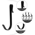 thumbnail image 3 of NOGIS 20 Pcs J Shaped Hook Snap On Hook Stainless Steel Hanger Clip-on Hook Wire Rack Hook Hanging Sink Grid Hook for Kitchen, Bedroom, Office, Wire Shelf (Black), 3 of 7
