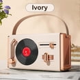 thumbnail image 4 of Bluetooth-compatible Old Fashioned Classic Vinyl Record Player Style Retro Wireless Speaker, 4 of 5