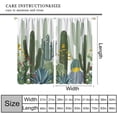 thumbnail image 3 of Cactus Curtains, Tropical Various Watercolor Shapes Cacti Flowers Pattern Window Treatments, Rod Pocket Thermal Insulated Drapes 2 Panel Sets for Bedroom Living Room, 63" W X 63" L, 3 of 8