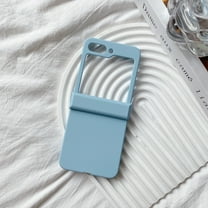 ELEHOLD for Samsung Galaxy Z Flip 5  Case, Full Body Shockproof  Slim Fit Matte Rugged Hard PC Hinge Protection Skin Friendly Non-Slip Case for Samsung Galaxy Z Flip5 ,Skyblue