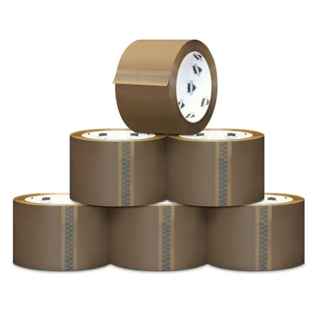 2.5 Mil Case - Tan/Brown Self-Adhesive Hotmelt Packing Tape, 3