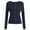Navy, variant on Womens Fall Cardigan Sweaters Lightweight Long Sleeve Button up Ribbed Knit Tops Winter Fashion Clothes