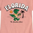 thumbnail image 3 of Instant Message - Florida, The Sunshine State - Toddler & Youth Girls Short Sleeve Graphic T-Shirt, 3 of 7