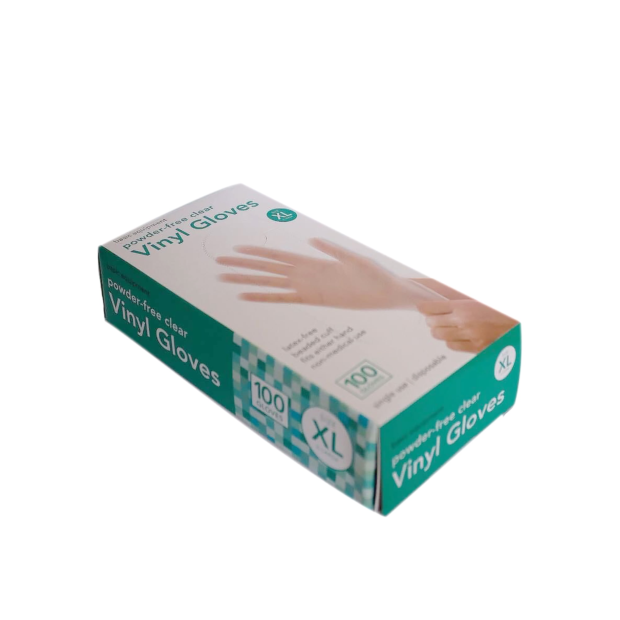 Basic Equipment XL Vinyl Disposable Gloves, 100ct.