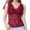 Burgundy red, variant on Women's Mesh Lace Sleeveless V Neck Sheer Tank Top Wide Shoulder Strap Backless Tank Top Blouse Anti-light Bottoming Vest with Chest Pad Burgundy red Large size