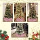 thumbnail image 4 of Fiudx Liquidación de ofertas flash Falda para árbol de Navidad de 24 pulgadas con lentejuelas, falda para árbol de Navidad vintage, juego de faldas para árbol de Navidad, decoración para fiestas de N, 4 of 6