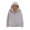 Light Gray, variant on Womens Fashion Casual Check Hooded Solid Color Long Sleeve Loose Warm Coat
