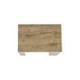 thumbnail image 5 of Pemberly Row Contemporary Engineered Wood Kitchen Island in White and Light Oak, 5 of 5