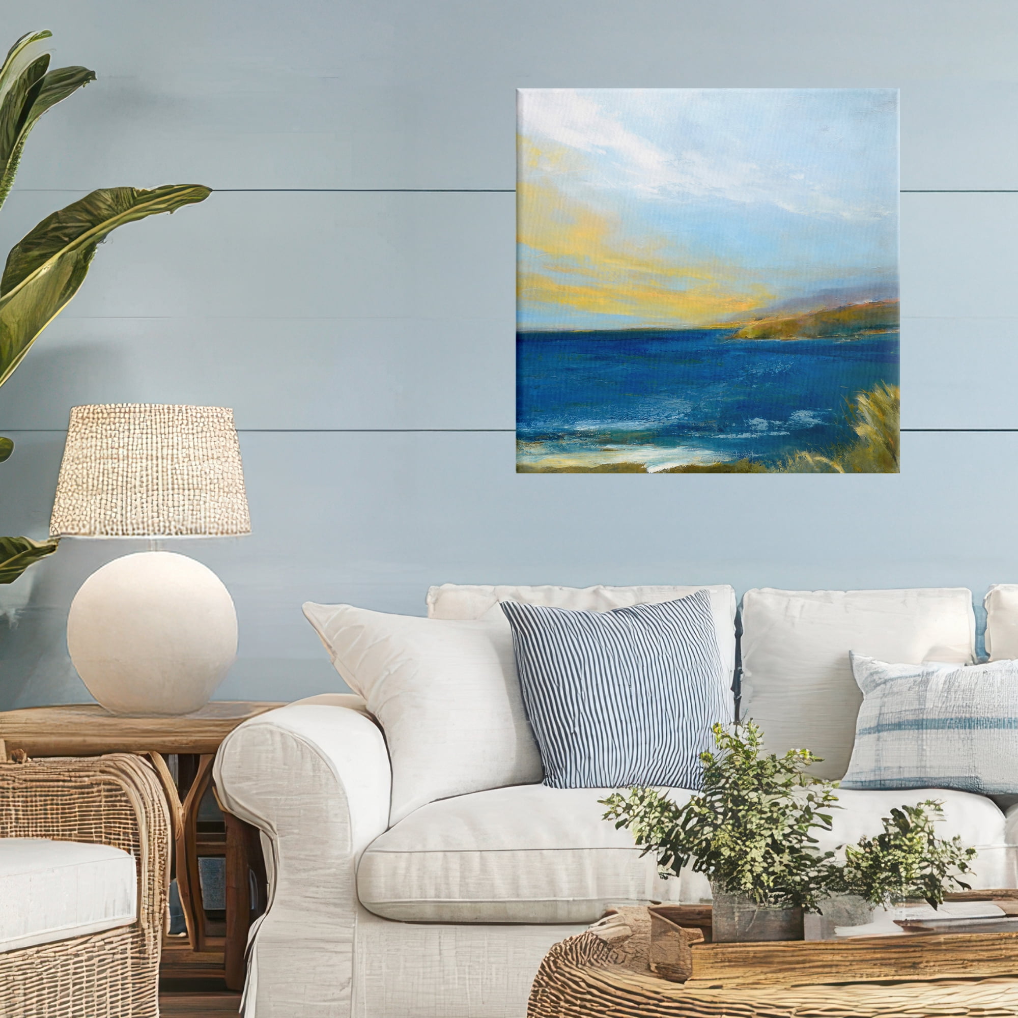 Stupell Industries Vibrant Ocean Light at Dusk Canvas Wall Art, design by Patrick Dennis