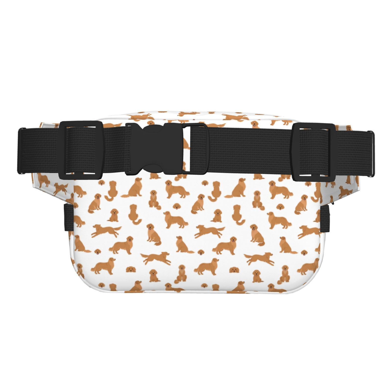 Picia Labrador Retriever Dog Print Square Double-Layer Waist Bag Mini Adjustable Waist Belt Bag Exercise Running Travel Hiking