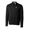 thumbnail image 2 of Men's Cutter & Buck Black El Paso Chihuahuas Lakemont Tri-Blend Quarter-Zip Pullover Sweater, 2 of 3