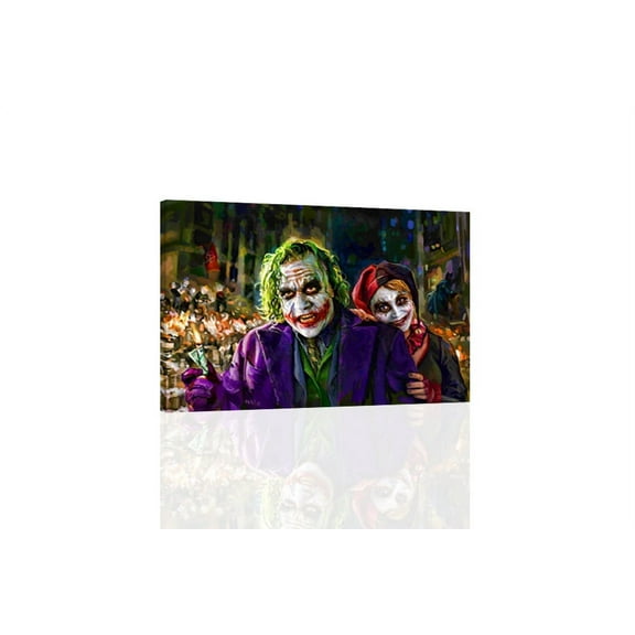 HarleyQuinn And Joker - CANVAS OR PRINT WALL ART