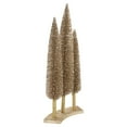 thumbnail image 2 of Northlight Sisal Christmas Trees Decor - 25" - Rose Gold - Set of 3, 2 of 4