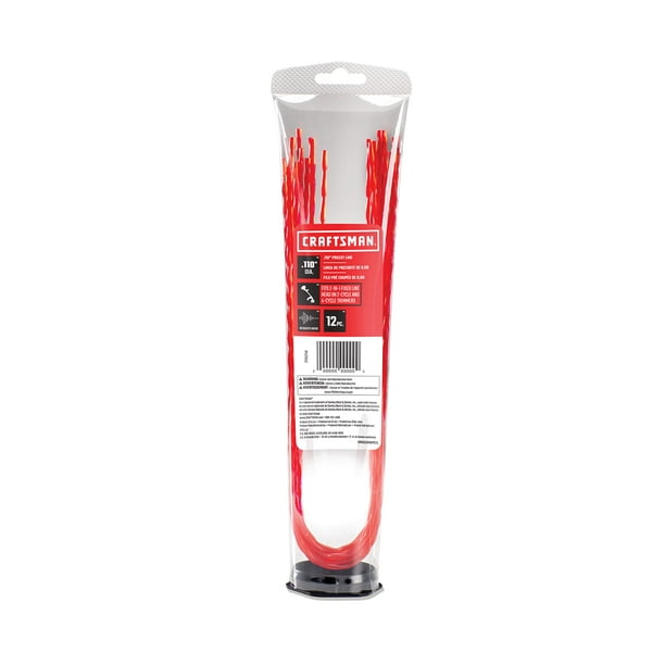 Línea Pre-Cortada para Desmalezadora Craftsman de 0.110" Paquete de 12