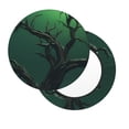 thumbnail image 2 of Bingfone Green Night Sky Moon Branches Padded Round Bar Stool Cover Cushion with Elastic Fabric Round Chair Seat - Green Night Sky Moon Branches, 2 of 7