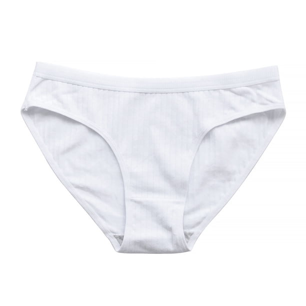Puntoco Ropa interior breve para mujer, calzoncillos de ocio transpirables de tiro medio de color liso a la moda para mujer