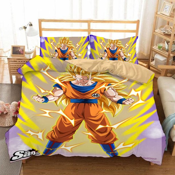 Cool Anime Dragon Ball Z Bedding Bed Set Twin Full Queen King Size Goku