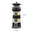 thumbnail image 3 of Lámpara Faro LED Faro giratorio solar Torre Luces Iluminación decorativa al aire libre JShteea Para estrenar, 3 of 8
