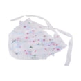 thumbnail image 5 of Unique Bargains 1 Pc French Lace Triangle Bandana Butterfly Flower Turban Crochet Hair Scarf for Women Beige Pink, 5 of 5
