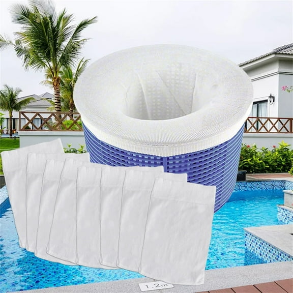 Pool Skimmer and Filter Basket, Reusable Mesh Sock Pool Filter, Pool Cleaning Basket, Pool Maintenance Accessories for Swimming Pools and Hot Tubs