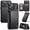 Black, variant on For iPhone 18 Pro Wallet Case with Card Holder, RFID Blocking Leather Flip Case, Magnetic Clasp, Built-in Kickstand, Shockproof Protective Cover