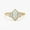 Rose Plated, variant on Hexagon Cut Ethiopian Opal & Baguette Cut Diamond Half Bezel Ring, 925 Sterling Silver Ring, October Birthstone Trendy Ring, Engagement Gift Jewelry