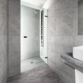 Vigo Soho 26 Frameless Shower Door 5 16 Clear Glass Oil Rubbed