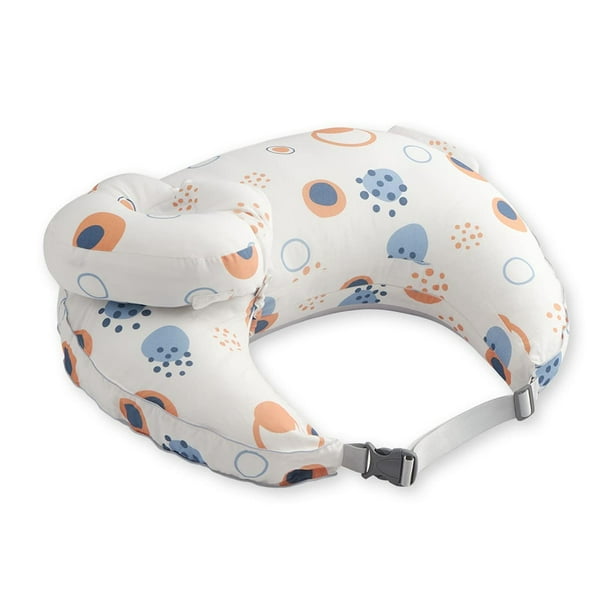 Almohada de succión Almohada para recién nacidos con capucha de mezcla de algodón desmontable En forma de U para el cuidado y el bebé
