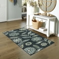 thumbnail image 2 of Maples Rugs Reggie Bohemian Floral Blue Washable Hallway Runner Rug, 2'6 x 6', 2 of 6