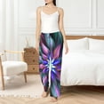 thumbnail image 4 of Qokaie Colored Abstract Drawing Silky Soft Women Pajama Pants ,Breathable Lounge Pants, Adjustable Waist Pajama Pants, Casual Home Wear-Medium, 4 of 6