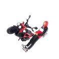 thumbnail image 2 of ZheElen 1:64 Figure Driving Motorcycle for Micro Landscape S DIY Scale Projects Black Red 2.8-3.0cm, 2 of 6