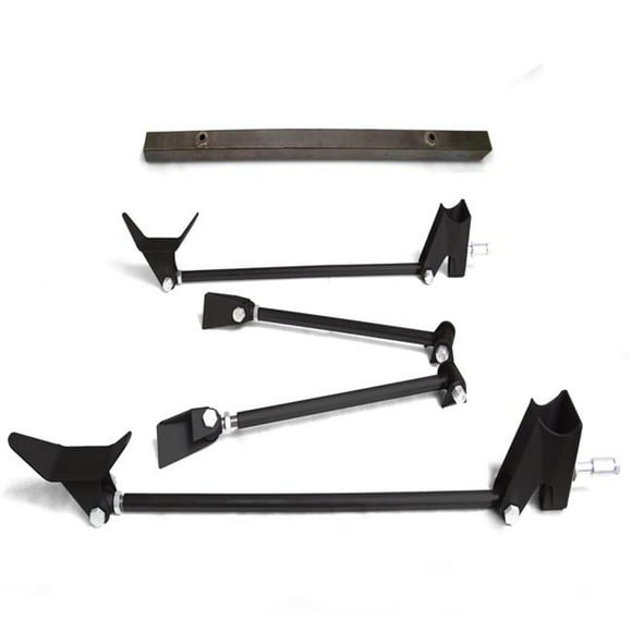 Vintage Parts USA 665347 Heavy Duty Universal Triangulated Four Link Kit & Upper Shock Bar - No Shocks