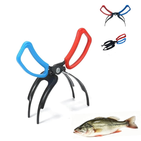 2 Claw Fish Gripper, Metal Fishing Claw Gripper & Pliers, Eagle Claw Fish Control Clamp, Fish Grabber Tackle Tool & Fishing Accessories