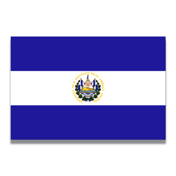 Magnet Me Up El Salvador Flag Vinyl Automotive Magnet Decal, 4x6 Inches