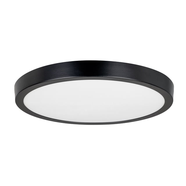 Estevez Luminaria LED para Sobreponer DRUM ECO, 24 Watts,3000K, Color Negro