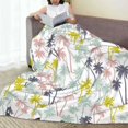 thumbnail image 6 of Salouo Hawaiian Coconut Tree Print Bed Blankets,Flannel Blanket Comfortable Air Conditioning Blanket Lightweight Blanket for Sofa Bed Travel & Couch -40"x30", 6 of 8