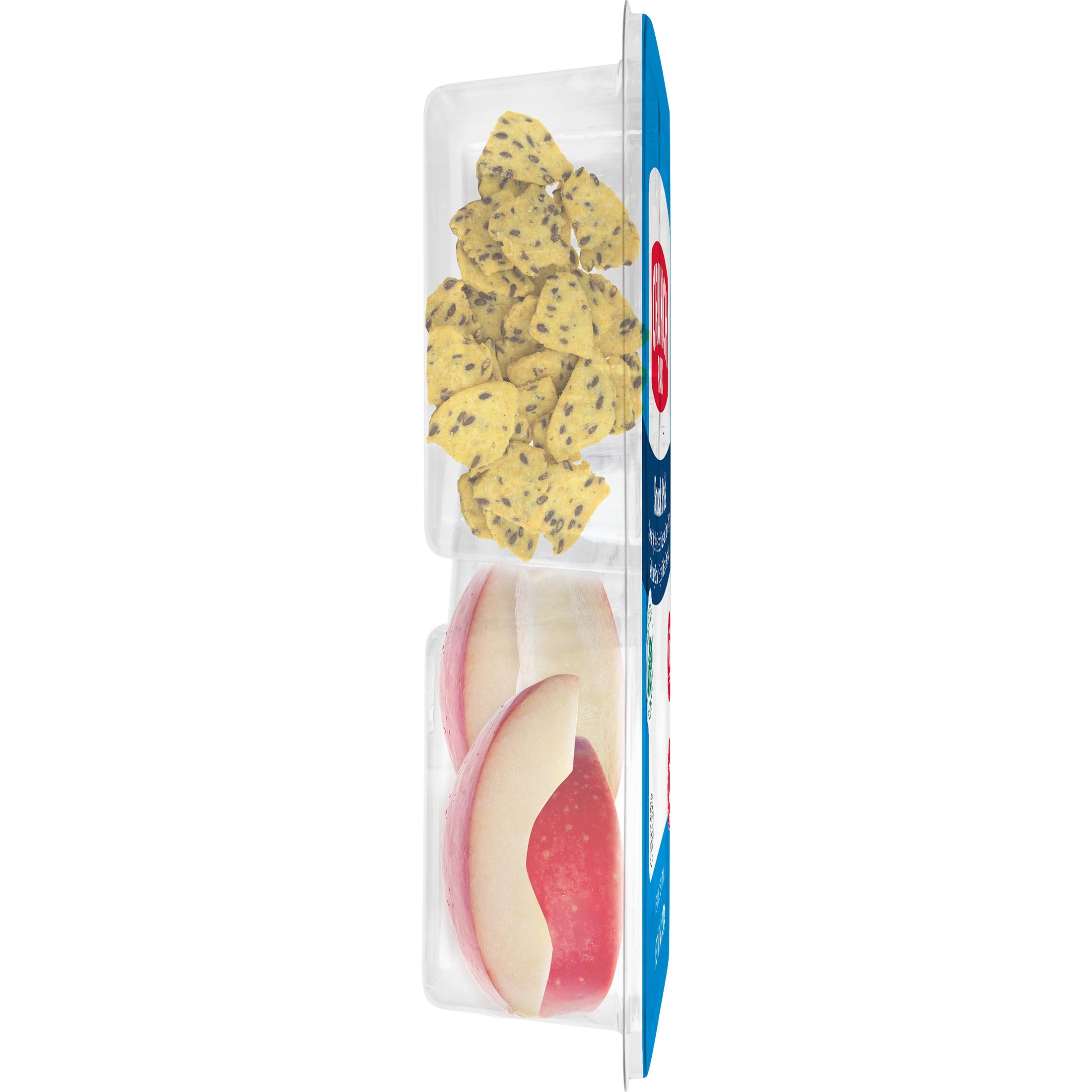 Crunch Pak Snack Pak Fresh Apple Slices,  Salted Flaxseed Corn Chips & Honey Brown Turkey Sausage, 4.2oz Tray