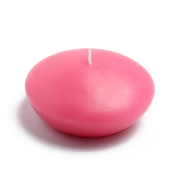 Jeco CFZ-085-8 4 in. Floating Candles, Hot Pink - 24 Piece