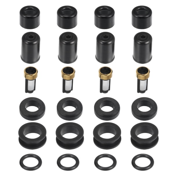 Unique Bargains 4 Set Anillos de Sellado del Inyector de Combustible con Filtros Micro Kit de Reparación para Toyota Tacoma 1995-2000 Goma