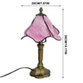 thumbnail image 3 of Table Lamp with Stained Glass Shade, 36 cm, Colorful Decorative Bedside Lamp for Bedroom and Living Room, Soft Eye-Friendly Lighting, Compact Design, 3 of 8
