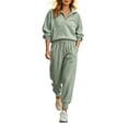 thumbnail image 2 of Aimik Plus Size 2 Piece Sets for Women Half Zip Pullover Sweatshirt and Jogger Pants Set Fall Winter Casual Lounge Outfit Sets, 2 of 6