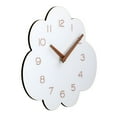 thumbnail image 2 of Silent Wall Clock with Unique Cloud Design - Faux Wood, Battery-Powered (AA), Silent Movement, Perfect for Living Room & Bedroom Decor, 2 of 6