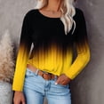 thumbnail image 1 of Pntutb Moda Mujer Cuello Redondo Manga Larga Estampado Casual Camiseta Blusa Pntutb Pntutb-1715, 1 of 5