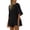 Black, variant on Women Summer Jumpsuit Casual Short Sleeve Round Neck Shorts Romper