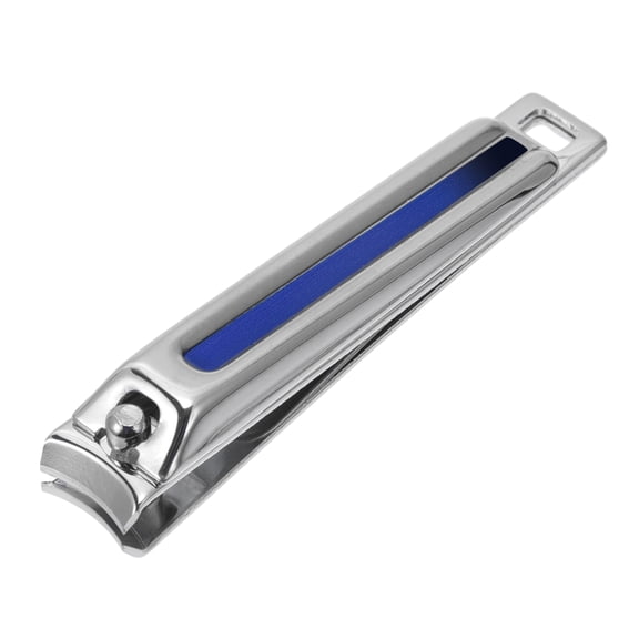 Unique Bargains 1 Pc Durable Vertical Pattern Nail Clippers Toenail Clippers Blue